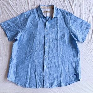 Men's Blue Short Sleeve Shirt